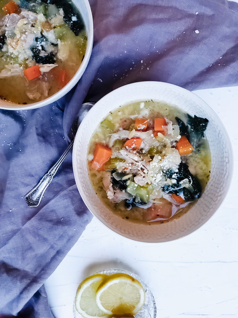 Copycat Panera Lemon Chicken Orzo Soup